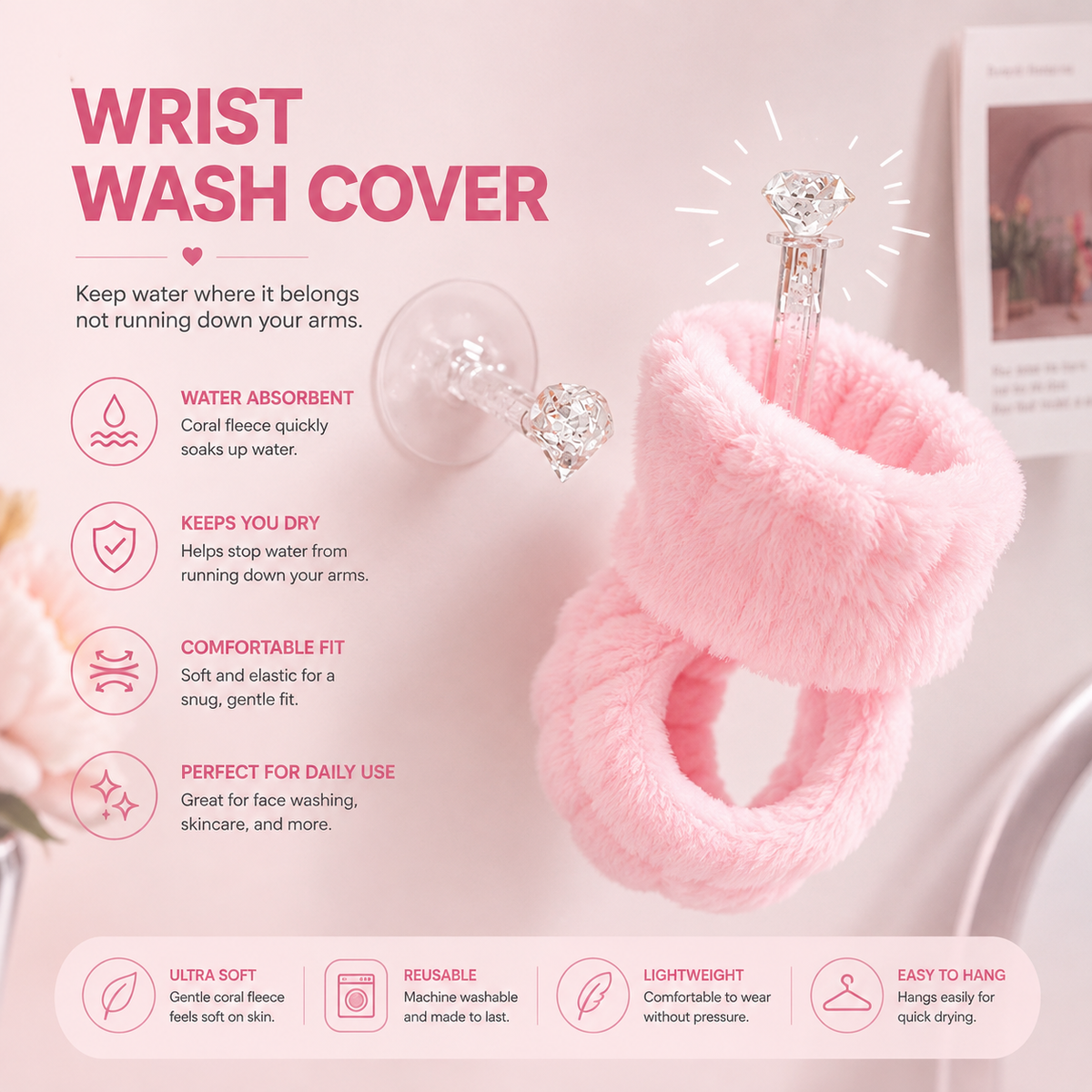 AquaEase – Face Wash Wristbands (2 Pack)