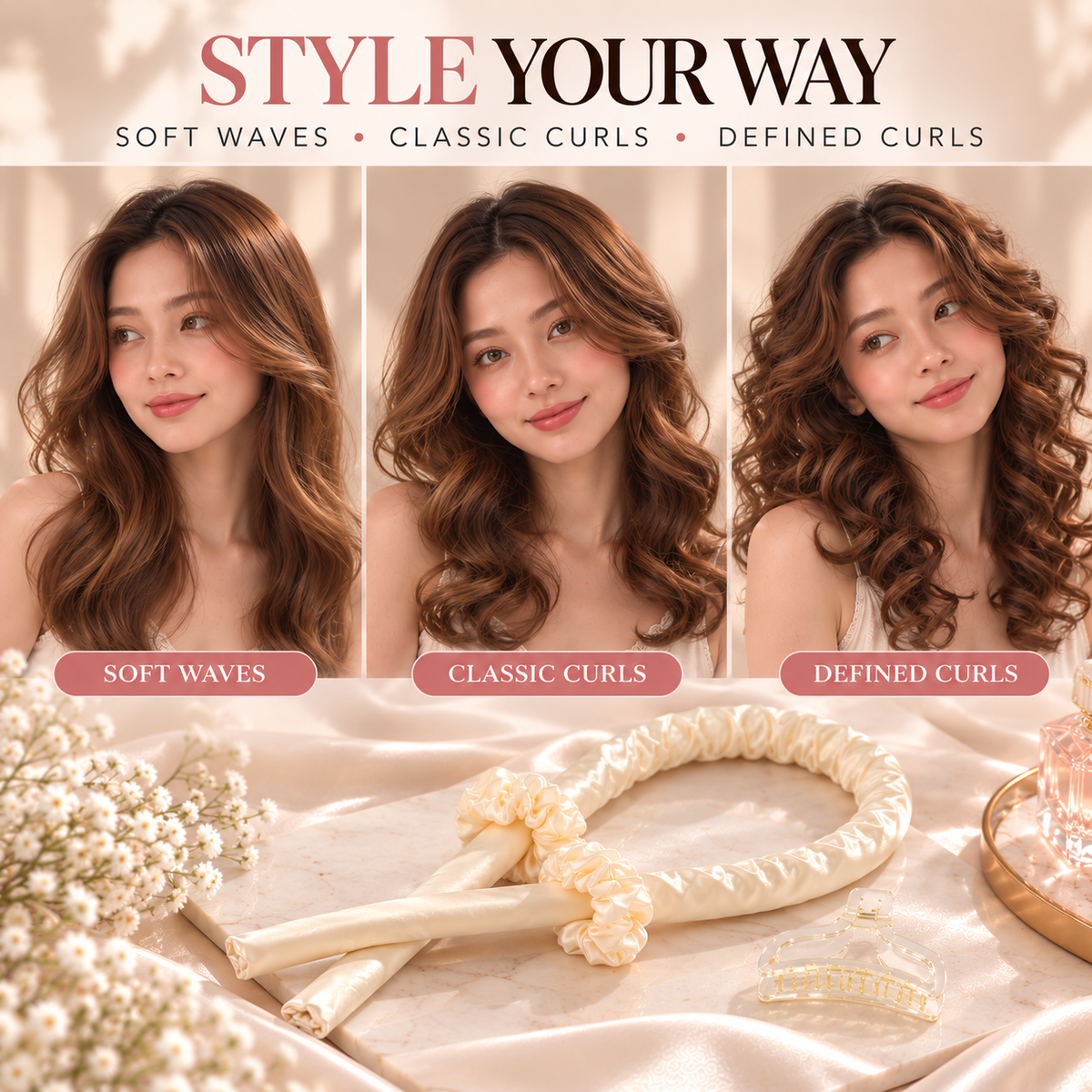 SilkWave Heatless Curling Headband
