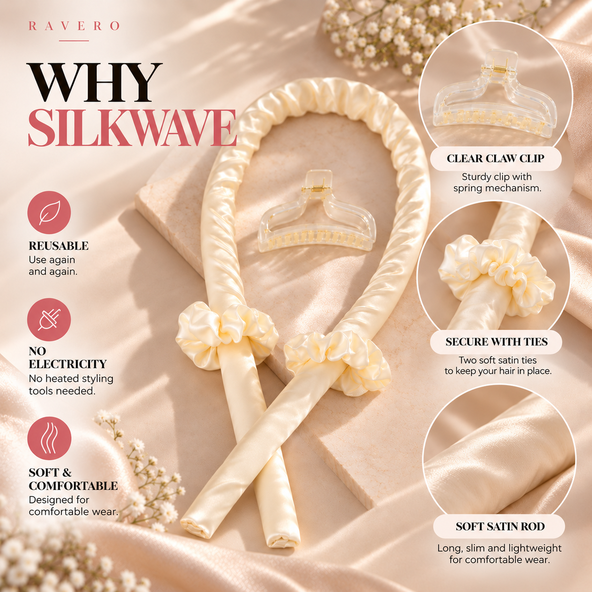 SilkWave Heatless Curling Headband