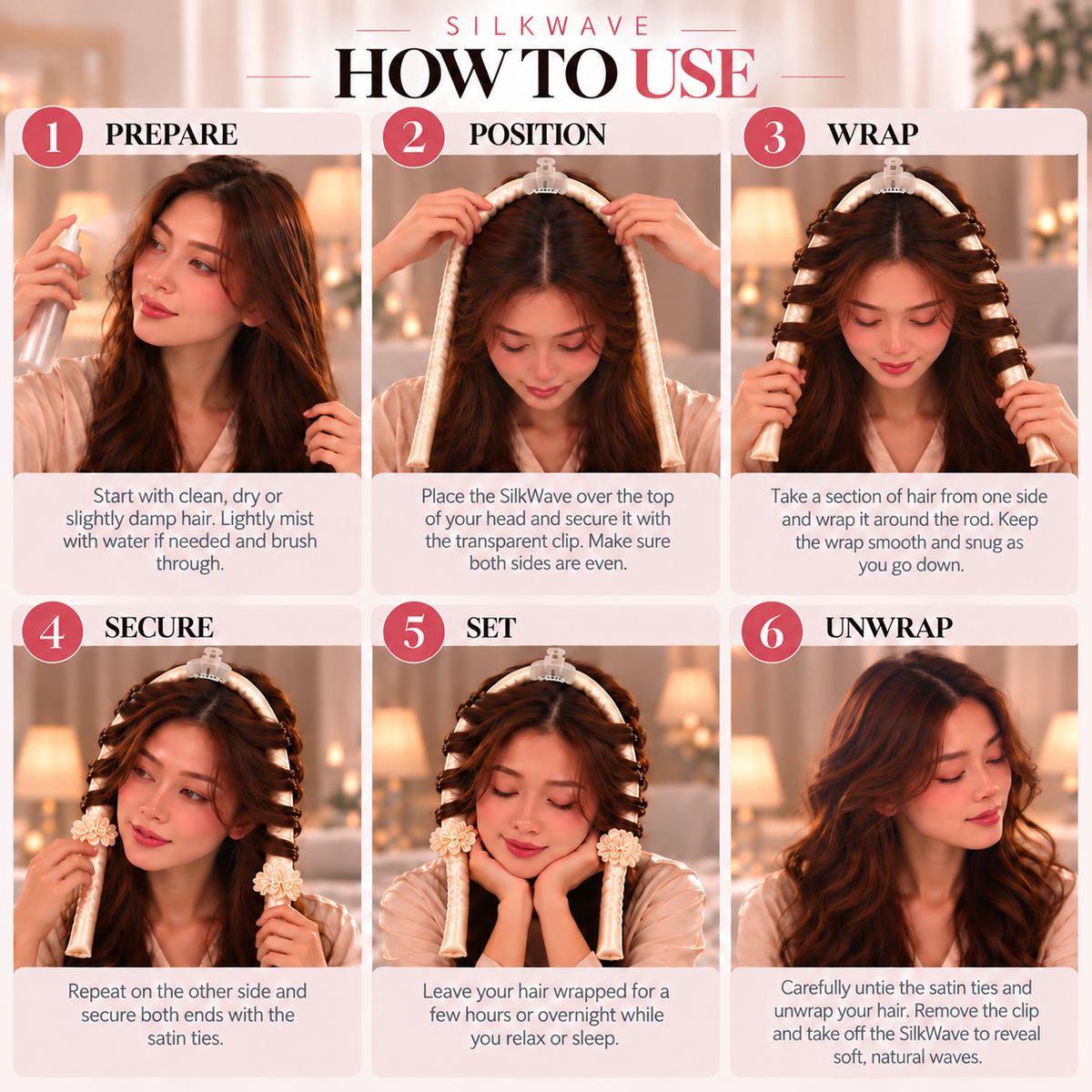 SilkWave Heatless Curling Headband