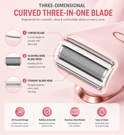 LumiShave™ 2-in-1 Electric Body Shaver