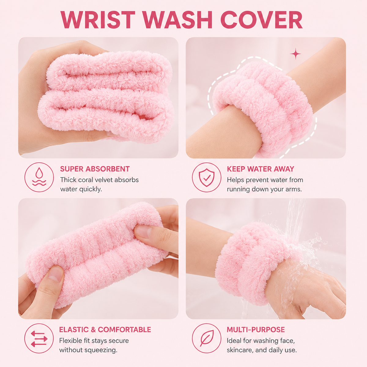 AquaEase – Face Wash Wristbands (2 Pack)